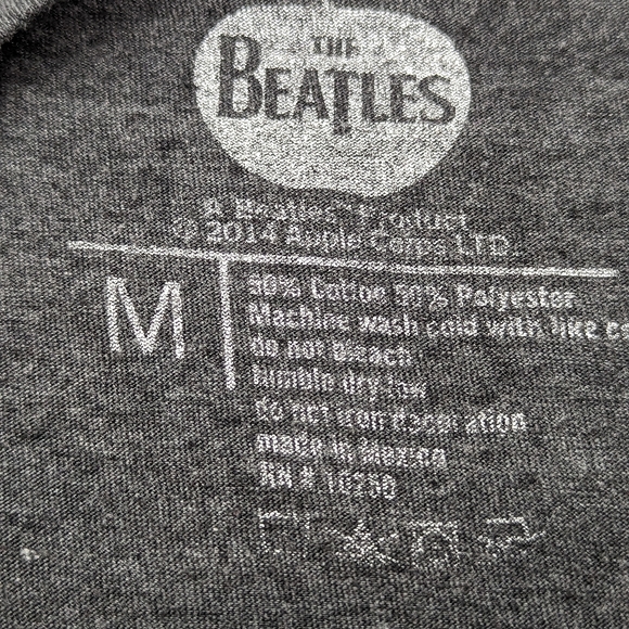 The Beatles 2014 Union Jack Grey Tee Medium - Picture 2 of 8
